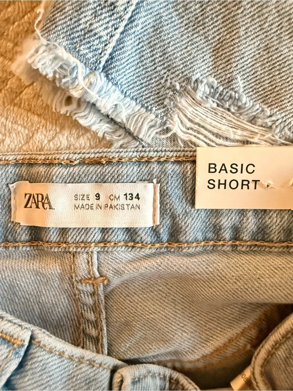 Girls Denim Shorts Bundle – Size 9 – Zara + Basic Shop